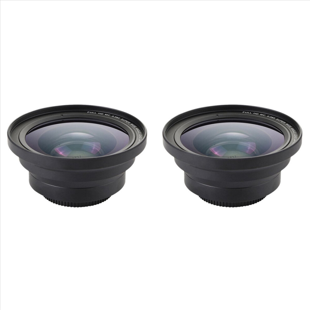 37Mm Macro+72Mm Wide Angle Lens 0.39X Full Hd For 4K Camcorder 4853188041626