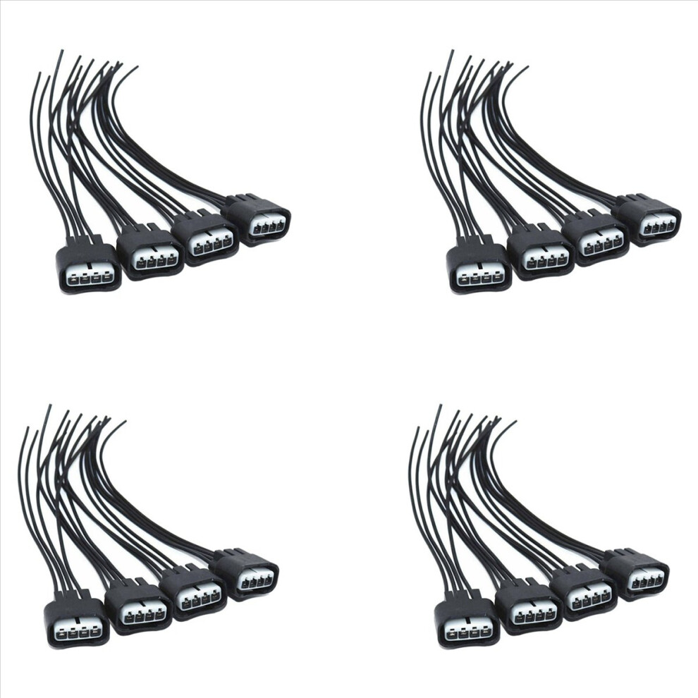 4Pcs Ignition Coil Pigtail Connector Repair Harness For Black 4853158871260