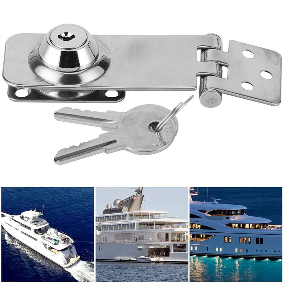 Marine Boat Hasp Locks 304 Stainless Steel Locking Hasp Safety Latch 4853158892678