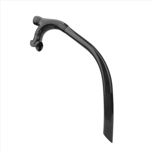 Silikon-Schwimm-Front-Atemschlauch, Tauchtraining, Schwarz 2