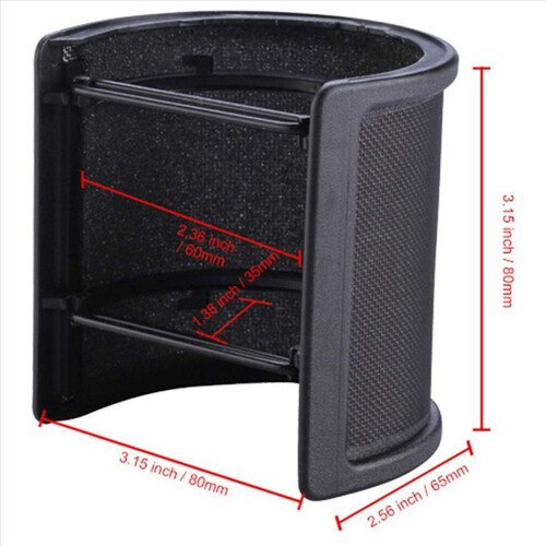 Microfoon schokdemper met microfoonfilter schokdemper houder clip 2