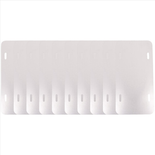 Placas de carro em branco para sublimação, 6 polegadas x 3 polegadas, pacote com 10 unidades, alumínio 1