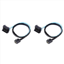 Conectores de cabo Mini SAS HD 12G SFF8643 para 4 SAS 29 pinos SFF8482