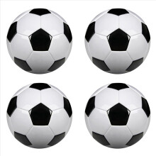 Balones de fútbol de entrenamiento profesional talla 5, de piel sintética, color negro y blanco.