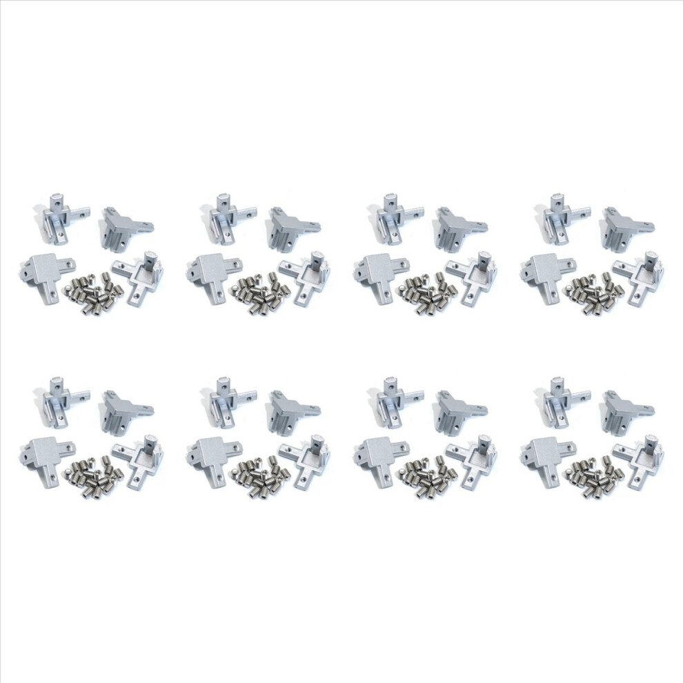 4Pc 2020 Series 3 Way End Bracket For European Standard 6Mm T Slot 4852133346656