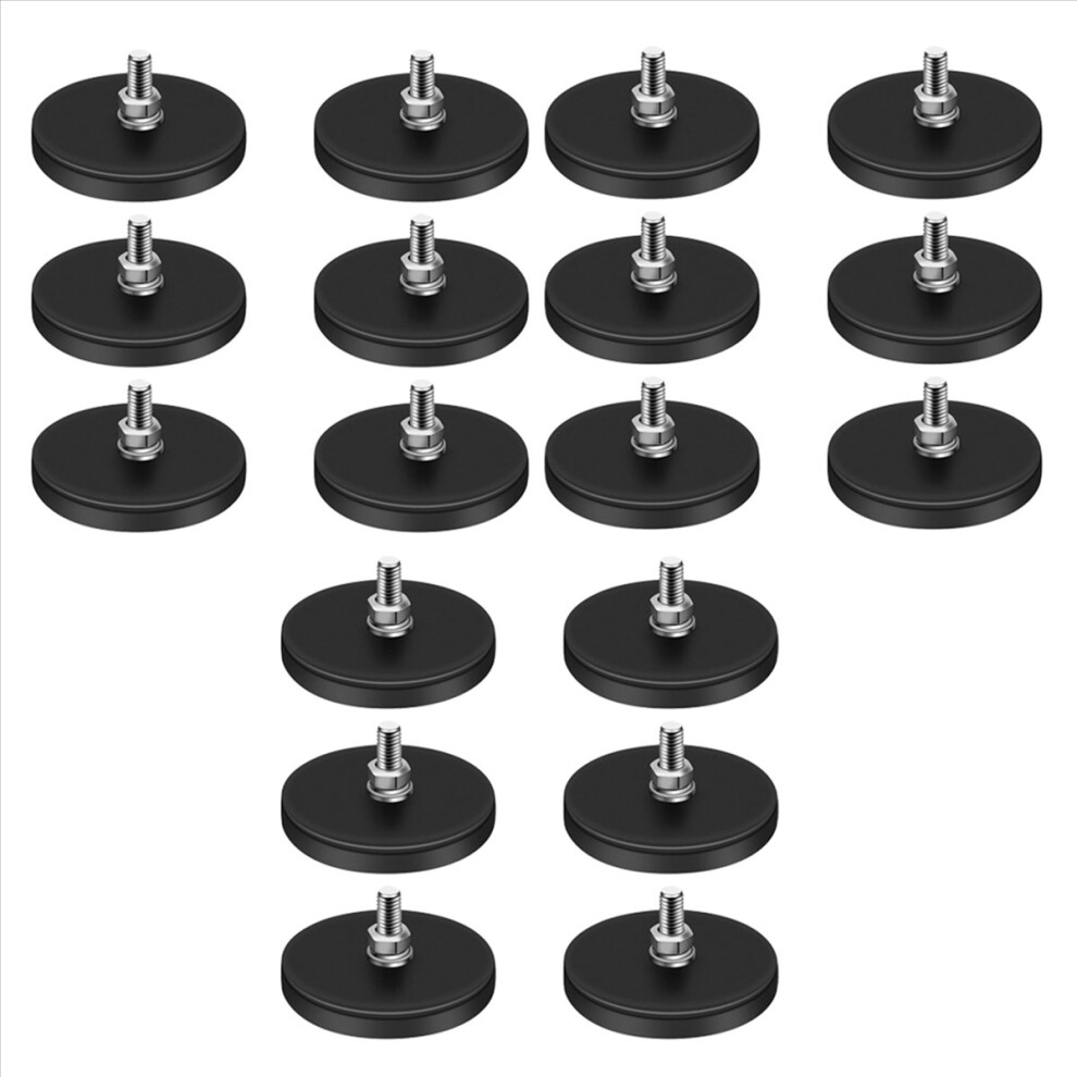 Rubber Coated Magnets,Neodymium Magnet Base,Strong Magnets Hold 6Pcs 4853158860424