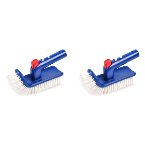 Pool Brush for Step & Corner, Rotatable Hand Scrub Brush, for Pool 1