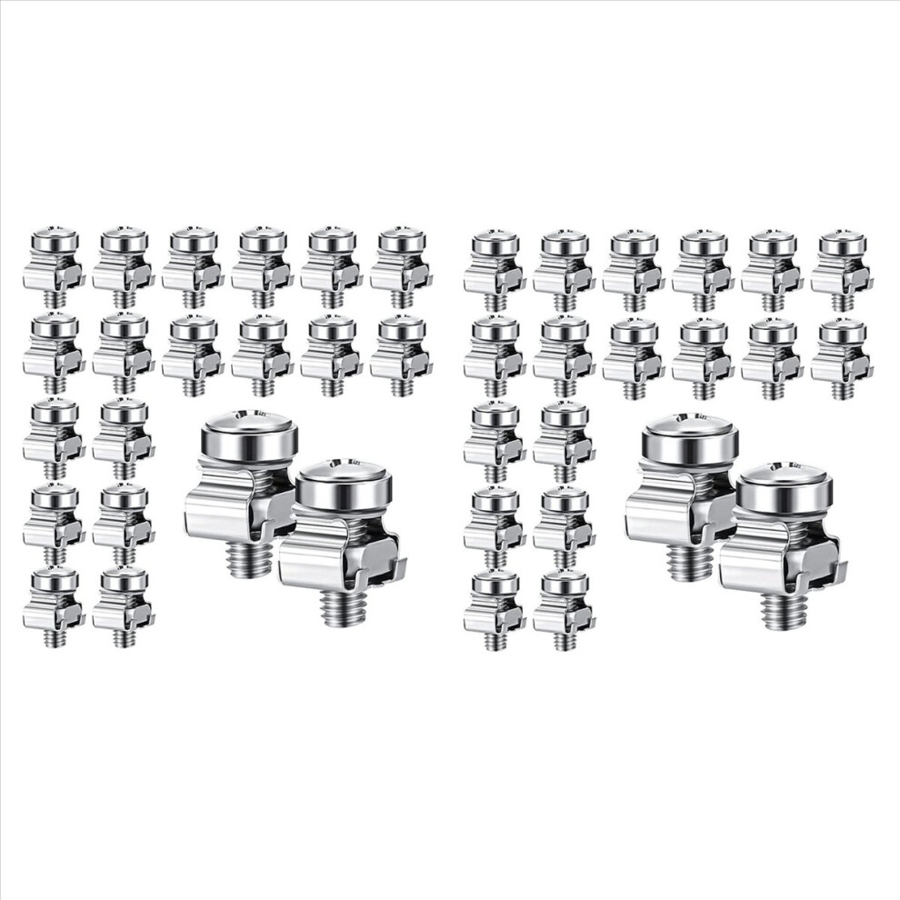 50 Sets M6 Rack Screws Set 20Mm Screws & Cage Nuts Rack Nuts Server 4853158892715
