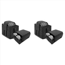 Juego de 2 soportes para matrícula de autocaravana, soporte para matrícula de autocaravana, gris oscuro