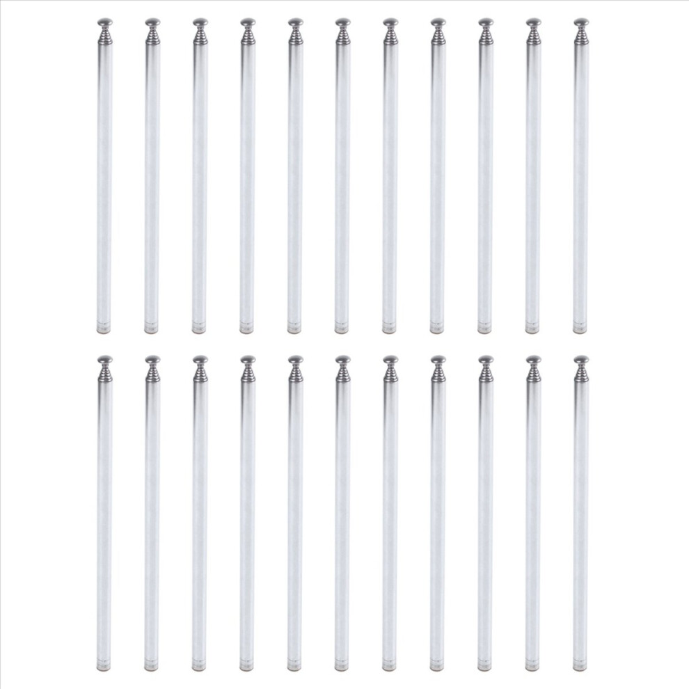 96Cm 7 Section Telescoping Stainless Steel Am Fm Radio Tv Antenna 4852133336077