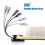 2 luci da lettura a LED con clip per leggio e doppio braccio 2