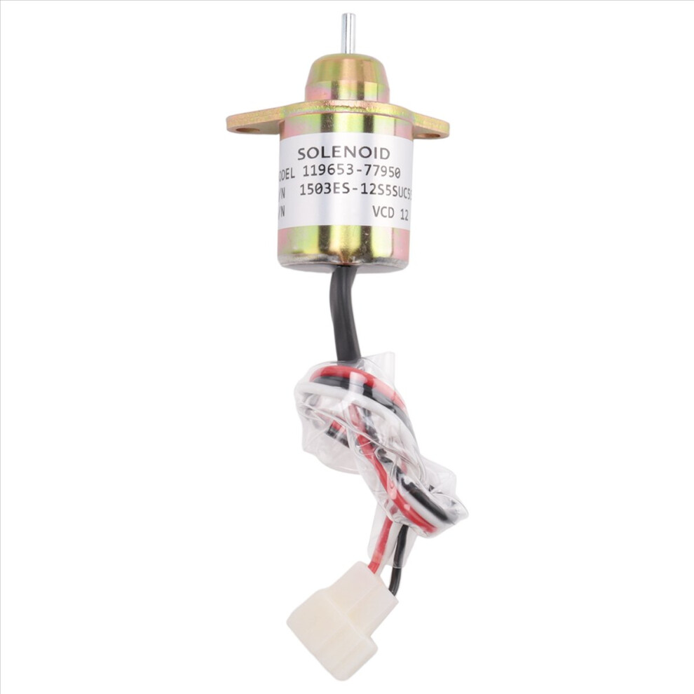 12V Engine Shut Off Solenoid Valve Shutdown For 119653-77950 4852331060354