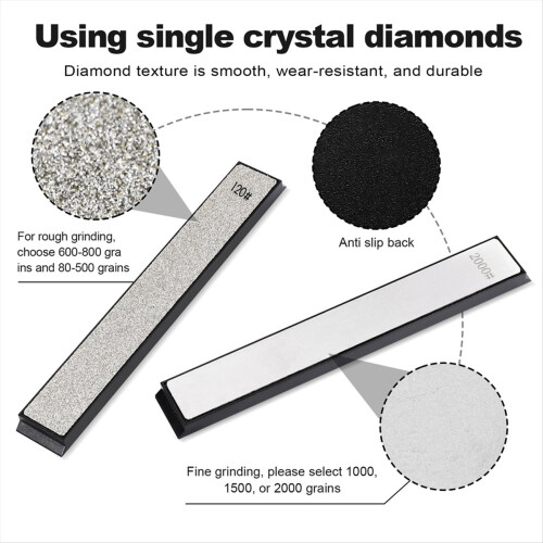 7pcs Diamond Whetstone Knife Sharpener for 2