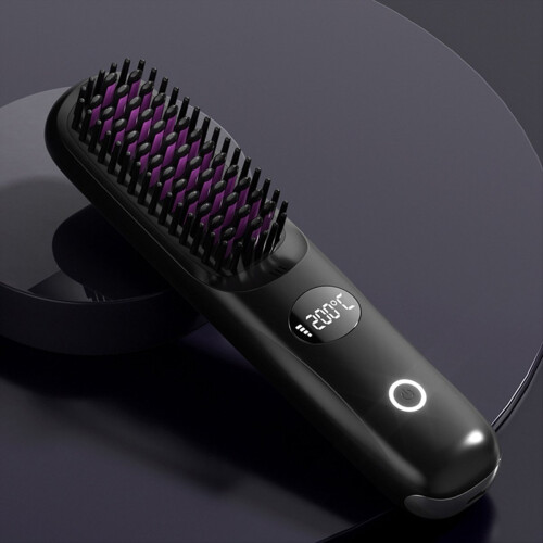 Cordless Ceramic Heated Hot Brush 3 Temp Settings 1
