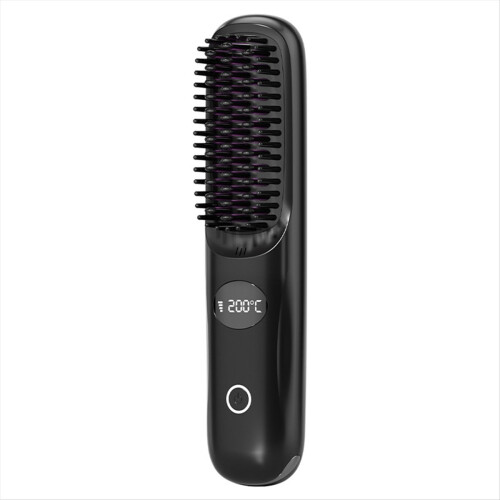 Cordless Ceramic Heated Hot Brush 3 Temp Settings