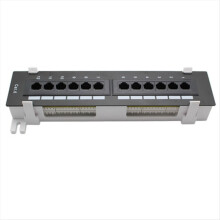 Pannello patch CAT6 a 12 porte RJ45 per montaggio a parete