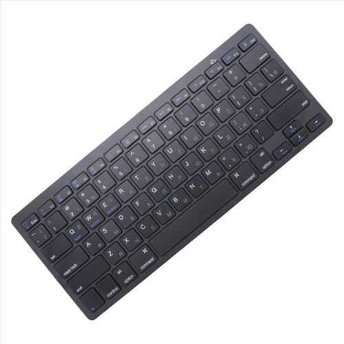 Russian Wireless Bluetooth Keyboard, for Tablet / Laptop -Black