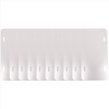 Lot de 10 plaques d'immatriculation vierges à sublimation, 6 po x 3 po, aluminium
