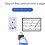 Interruttore a pedale wireless ricaricabile per tablet, smartphone e-book, nero 6
