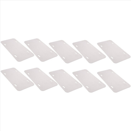 Placas de carro em branco para sublimação, 6 polegadas x 3 polegadas, pacote com 10 unidades, alumínio 2
