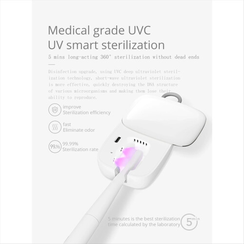 MINI UV Light Toothbrush Sterilizer Quick Fans Dry Holder 2