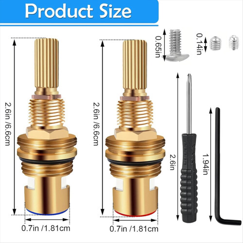 Brass 1-001 & 1-002 Ceramic Valve- Replacement Set 1
