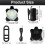 4 Pack USB Rechargeable Bike Light Set Front and Rear LED Light 2