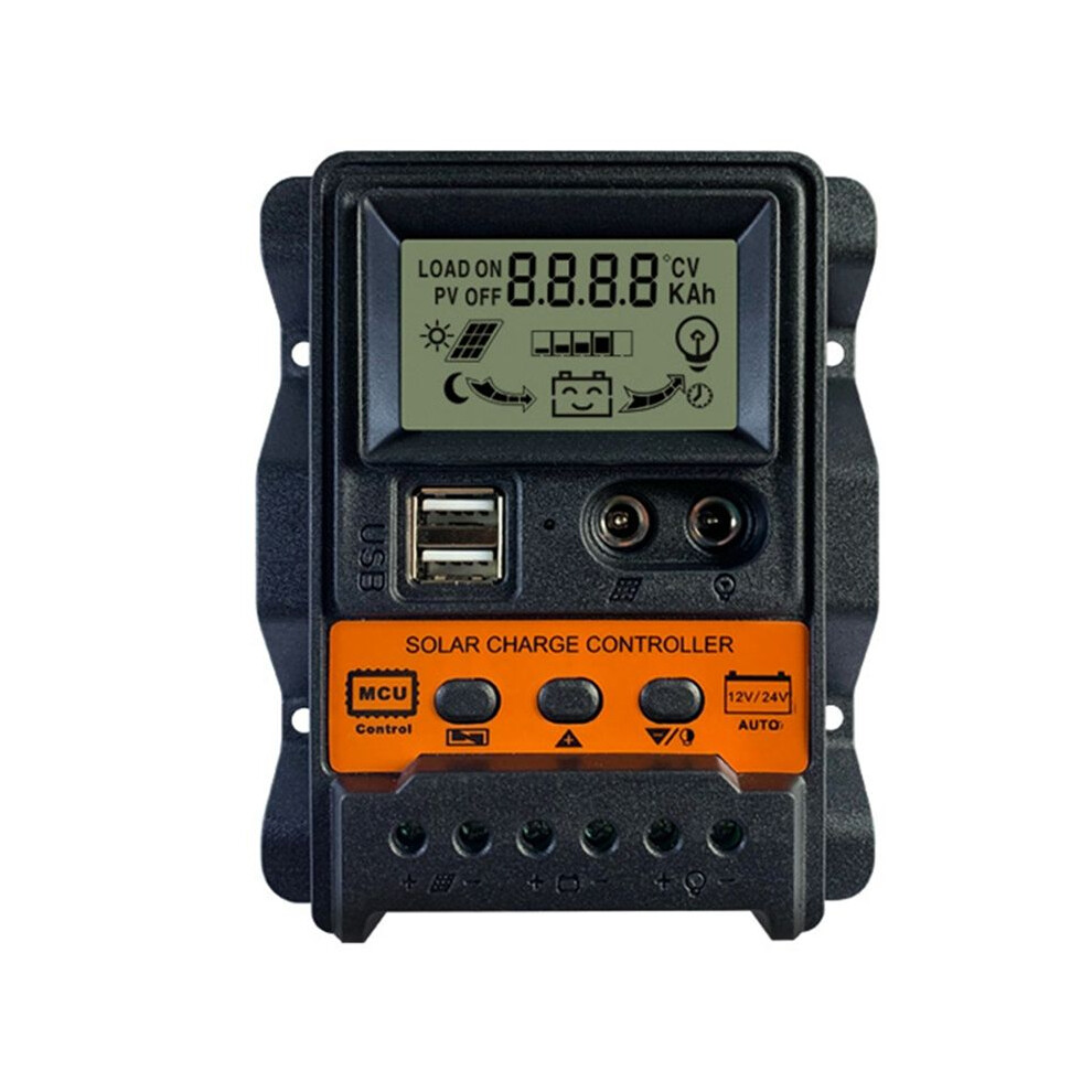 30A Solar Charge Controller Solar Panel Battery Controller 2 Usb Lcd 4854155086671