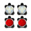 4 Pack USB Rechargeable Bike Light Set Front and Rear LED Light 1