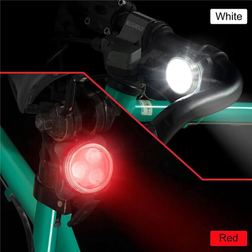 4 Pack USB Rechargeable Bike Light Set Front and Rear LED Light 2