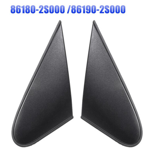 1Pair Front Window Side Mirror Triangle Deco Cover for IX35 10-17 2