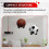 Medicine Ball Holder,Exercise Ball Wall Rack 5
