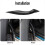 4PCS Car Interior Door Handle Cover Trim for Armrest Pull Cover B 3