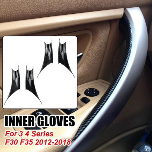 4PCS Car Interior Door Handle Cover Trim for Armrest Pull Cover B 1