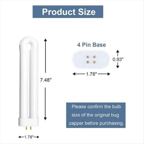 Bug Zapper Replacement Light Bulb for 15 Watt Insect Attracting Lamp 2