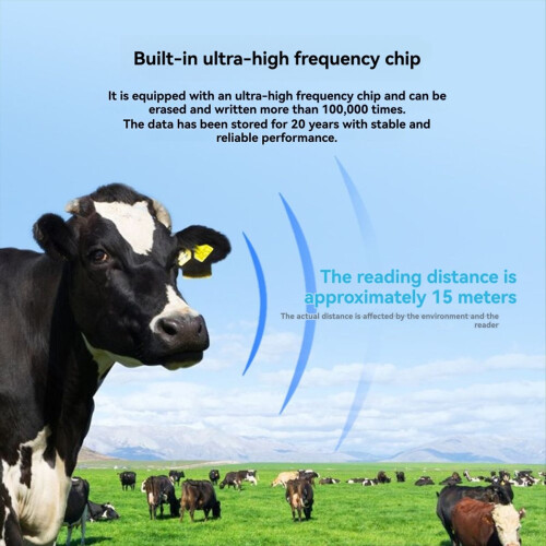 10 τεμάχια RFID UHFAnimal Ear Tag ISO18000 6C Ηλεκτρονική Ear Tag για το αυτί χοίρου 1