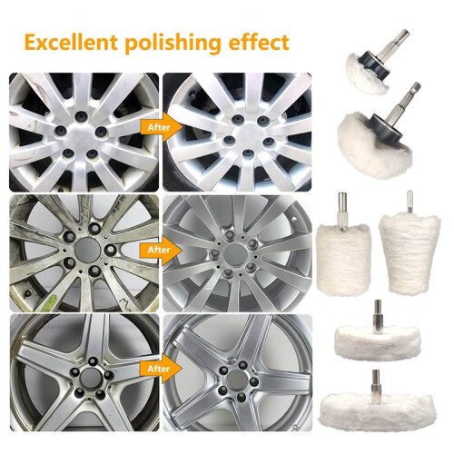 Buffing Wheel for Drill Buffing Pad Polishing Wheel Kits Wheel Shaped 2