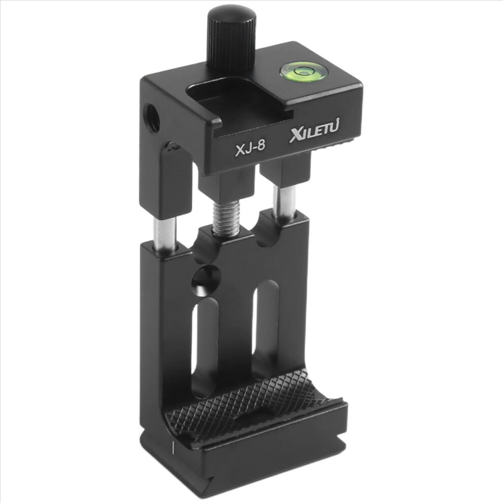 Xj-8 Tripod Head Bracket Mobile Phone Holder Clip Black 4852331090139