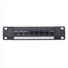 8-portový priamy sieťový kábel CAT6 Patch Panel RJ45