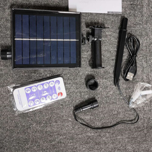 Solar Battery Box Kit Powered Lithium Panel Light w/ Remote Control 1