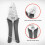 1Pcs Hog Ring Plier Tool and 600Pcs M Clips Chicken Mesh Cage Wire 6