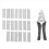 1Pcs Hog Ring Plier Tool and 600Pcs M Clips Chicken Mesh Cage Wire 1