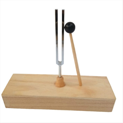 256HZ Tuning Fork με ξύλινο κουτί συντονισμού Ακουστικά επιστημονικά εργαλεία