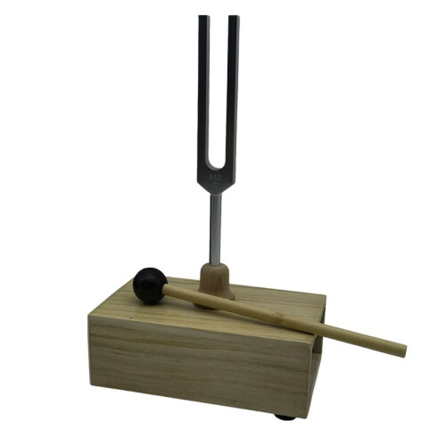 Tuning Fork 512HZ Vibration with Wood Resonator Box 2