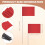 50Pack Marking Flags, Red Yard Flags 15x4x5Inch, Marker Flags 6