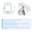 Lot de 20 clips de fixation pour bande LED transparente 4