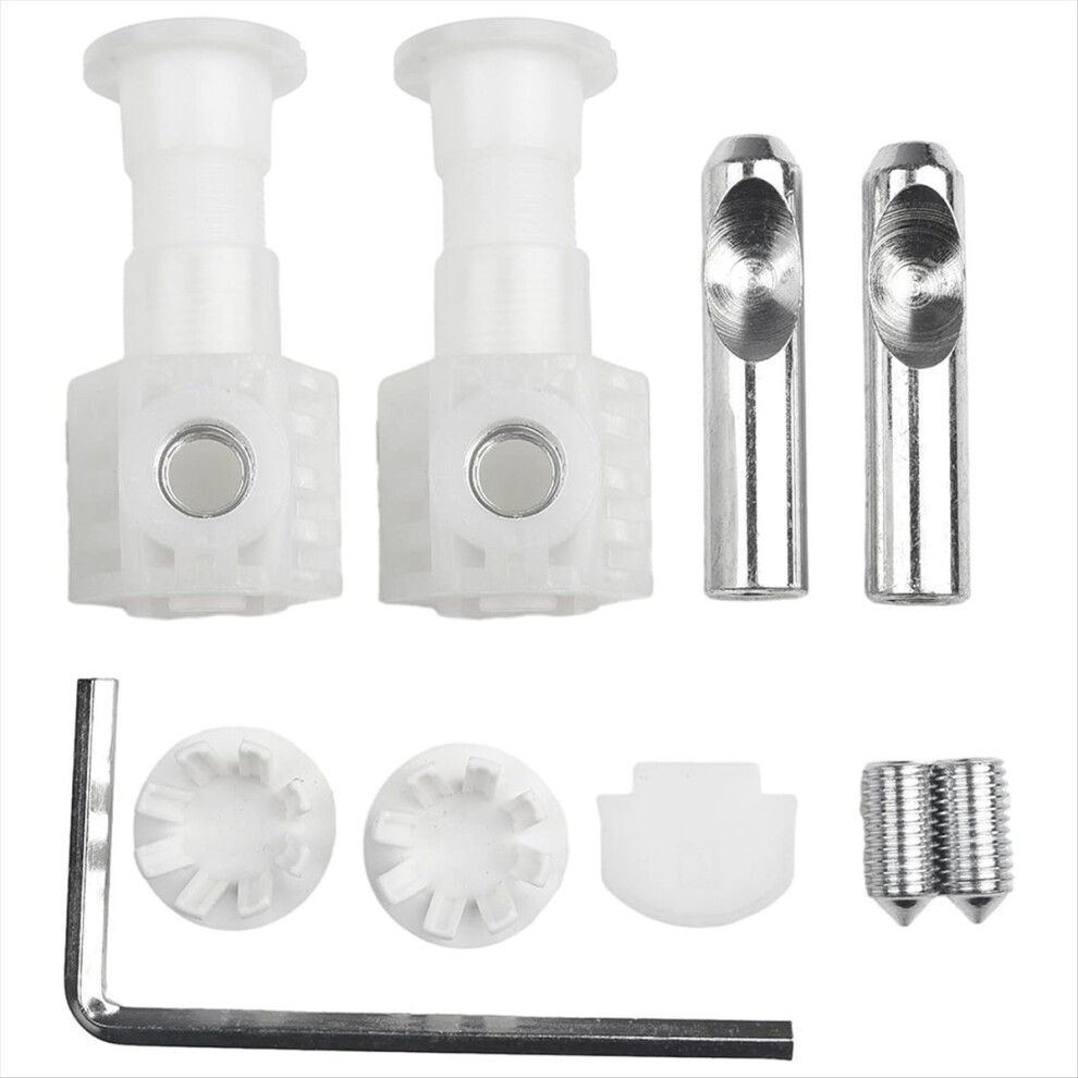 Wall Hung Toilet Fixing Bolts Kit Zinc Plated Metal Fasteners,White 4854155011062