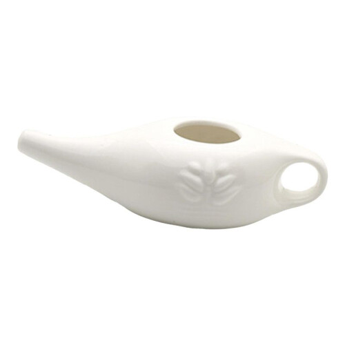 250Ml Ceramic Neti Pot Nose Cleaning Pot,White