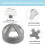 Elderly Protective Helmet, Safety Helmet Adjustable,Gray 4