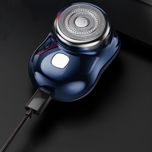Barbeador elétrico recarregável USB com tela digital e mini barbeador de viagem, D 1